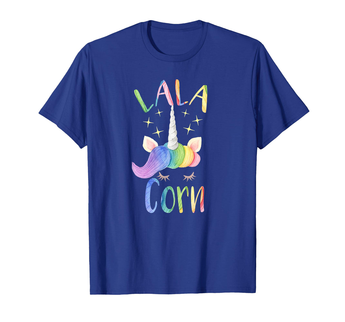 Lala Corn Funny Lala Grandma Unicorn Lover T-Shirt