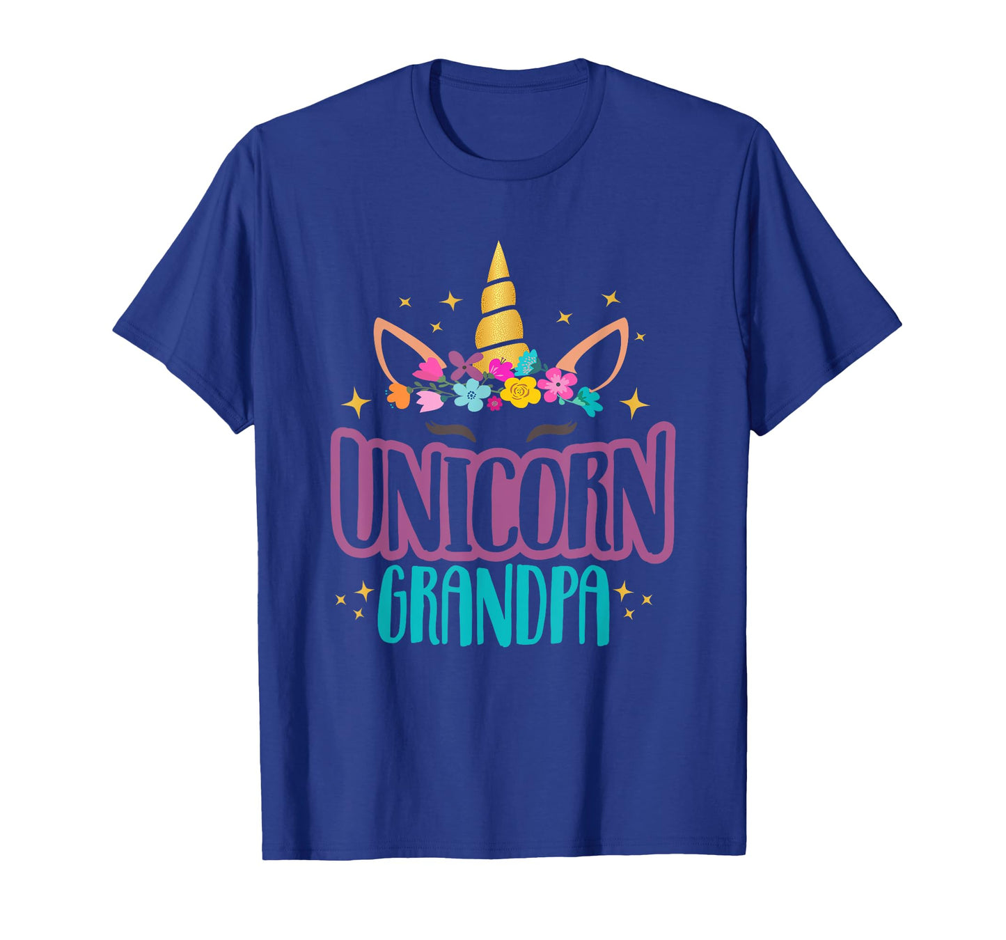 Unicorn Grandpa Unicorns Birthday Party Grandpacorn Matching T-Shirt