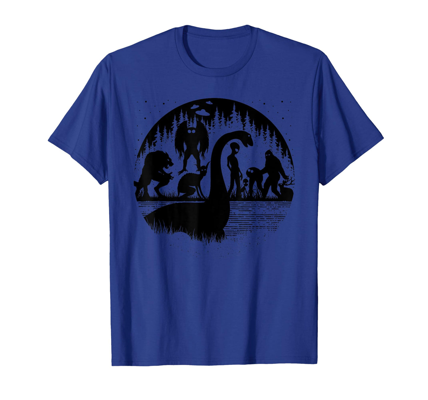 Bigfoot Loch Ness Monster Mothman And Aliens! Funny Cryptid T-Shirt