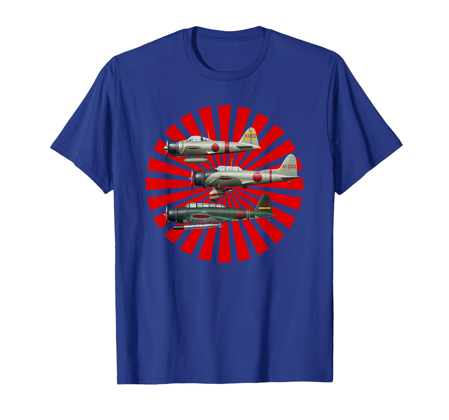 WW2 Warbirds Warplanes A6M2 Zero D3A1 Val B5N2 Kate Gift T-Shirt