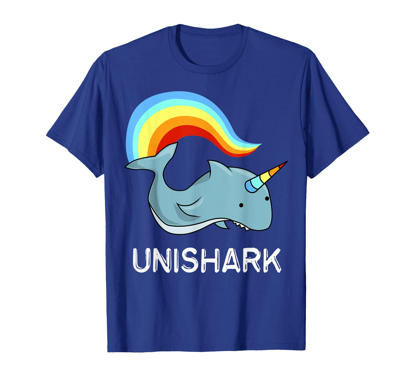 Unishark Unicorn and Shark Flying Awesome Tee Gift T-shirt