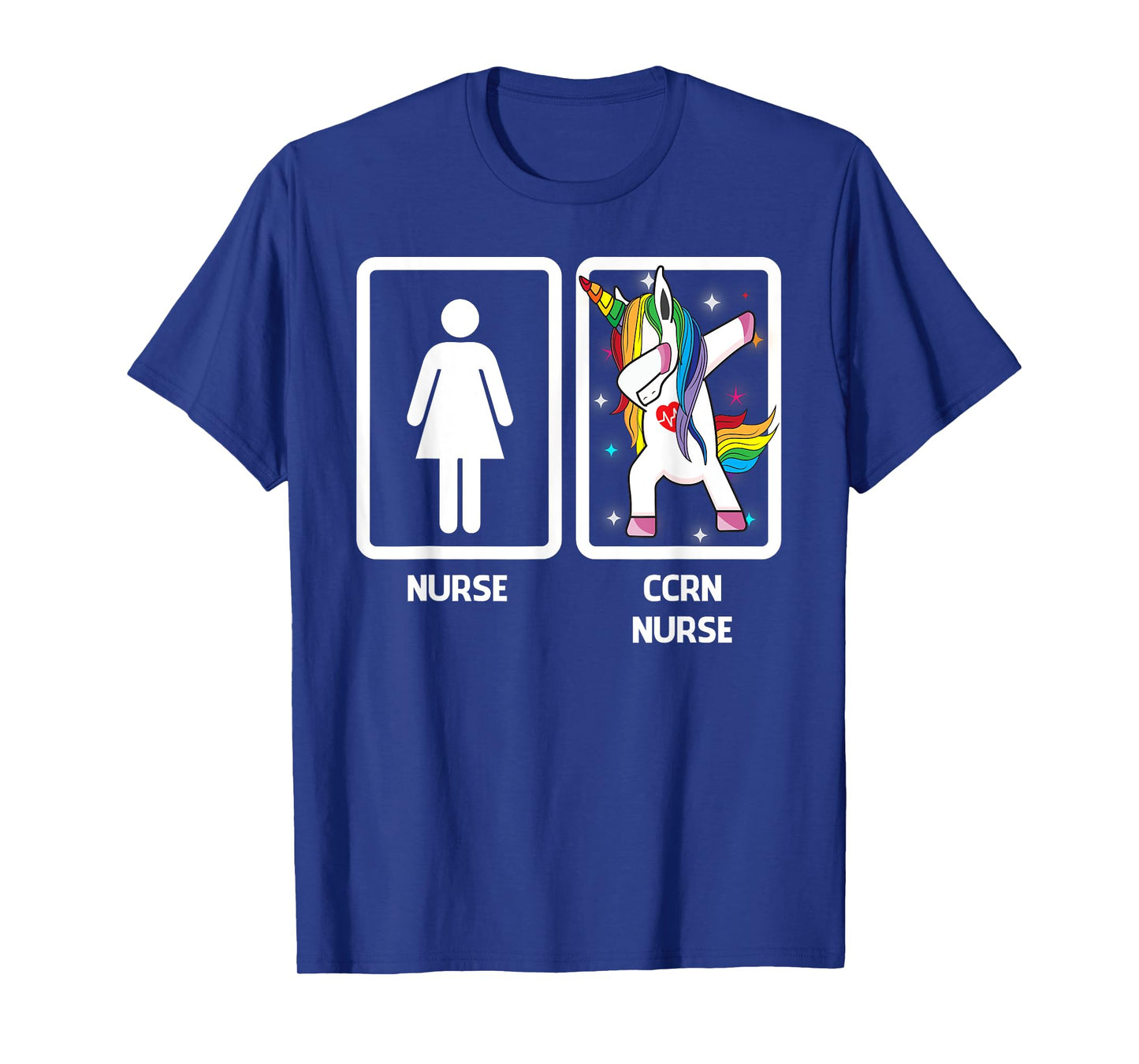 CCRN Nurse Unicorn Dabbing Funny Dabbing CCRN Nurse Gift T-Shirt