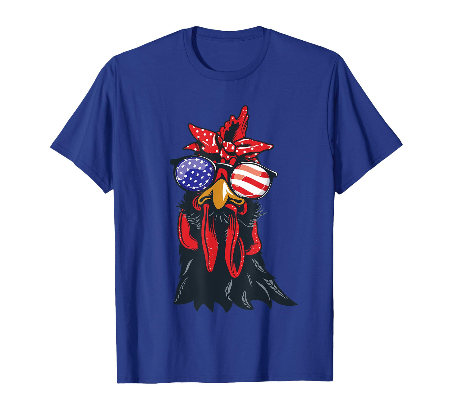 Chicken 4th of July Shirt Chicken-Lover American USA Flag T-Shirt