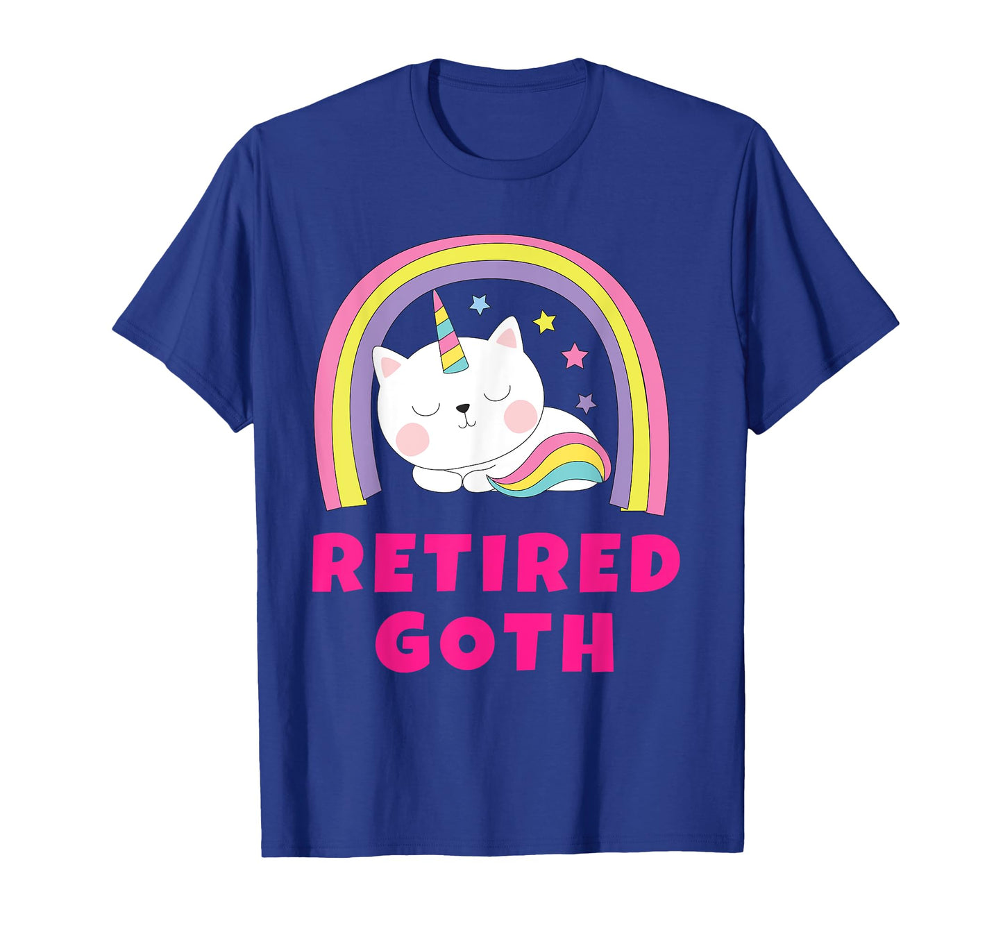 Retired Goth Shirts | Retro Rainbow Funny Sarcastic Ex Goth T-Shirt