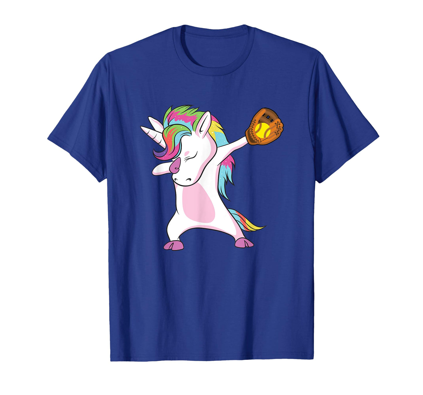 Softball Player Dabbing Unicorn T-Shirt