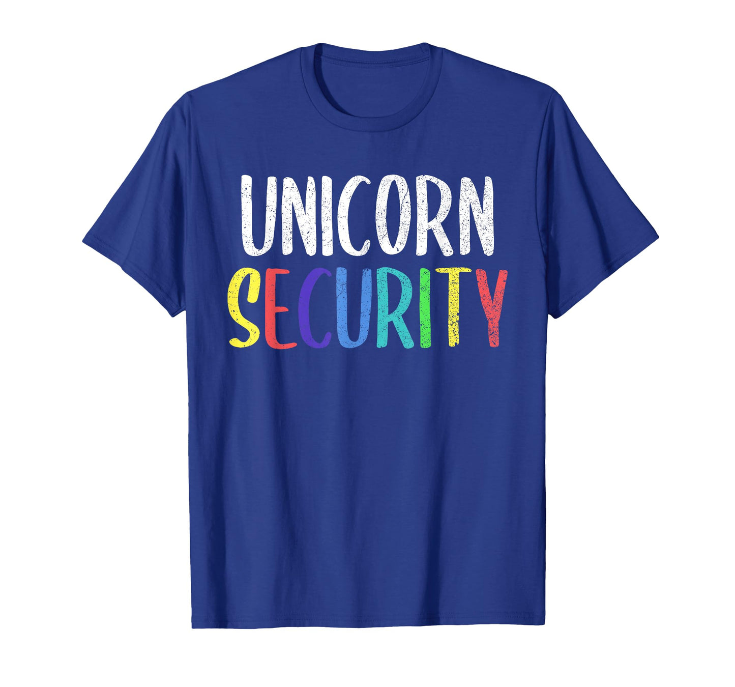 Halloween Dad Mom Daughter Adult Costume, Unicorn Security T-Shirt