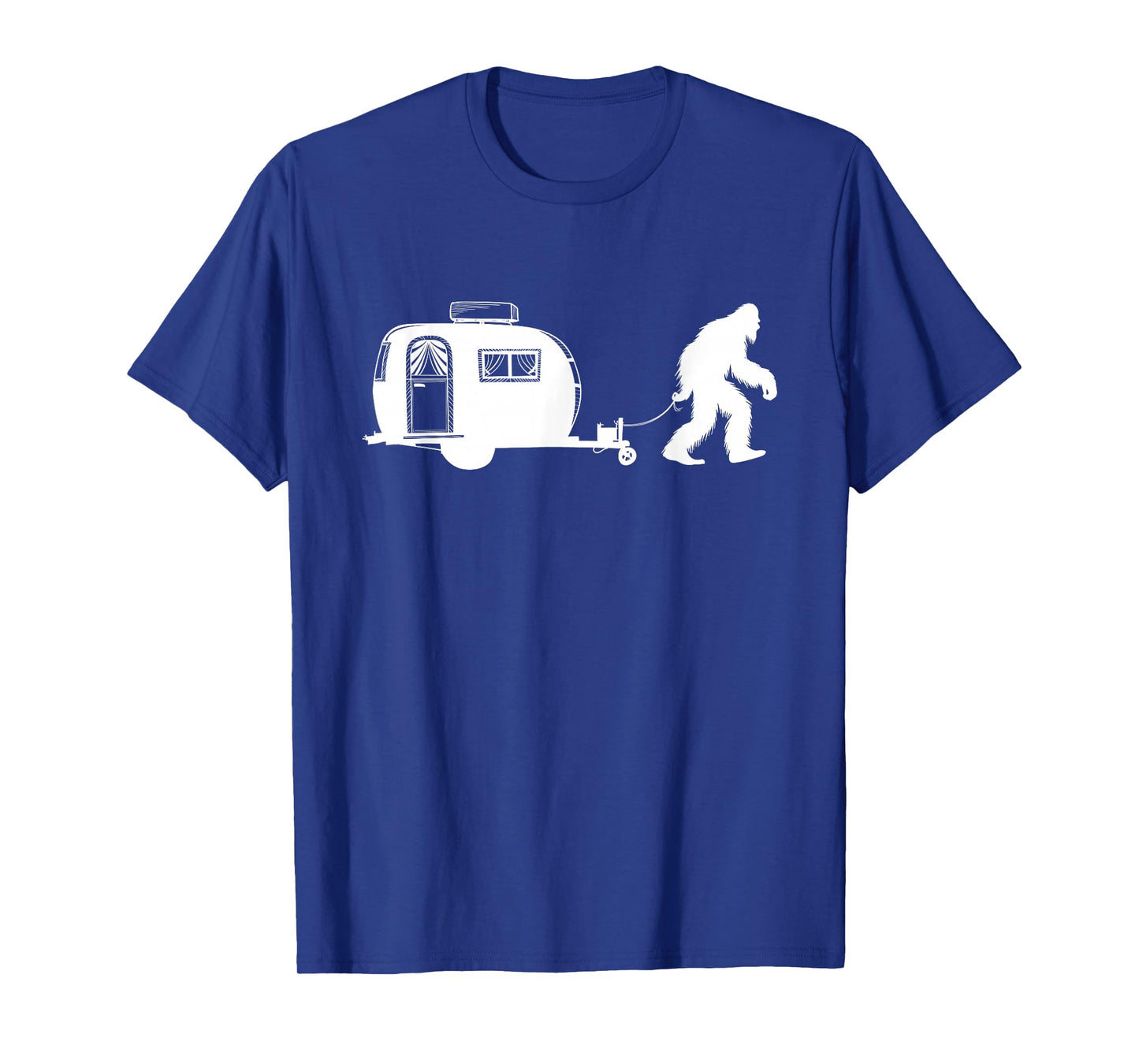 Sasquatch RV Motorhome Camping Bigfoot Campervan Funny T-Shirt, Small, Black