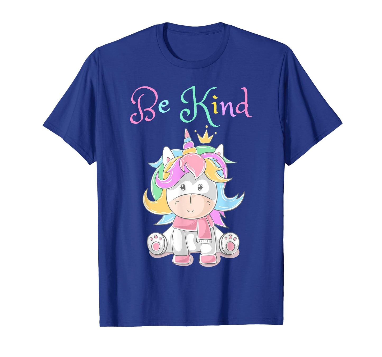 Be Kind Unicorn Shirt for Girls, Rainbow Unicorn Be Kind T-Shirt