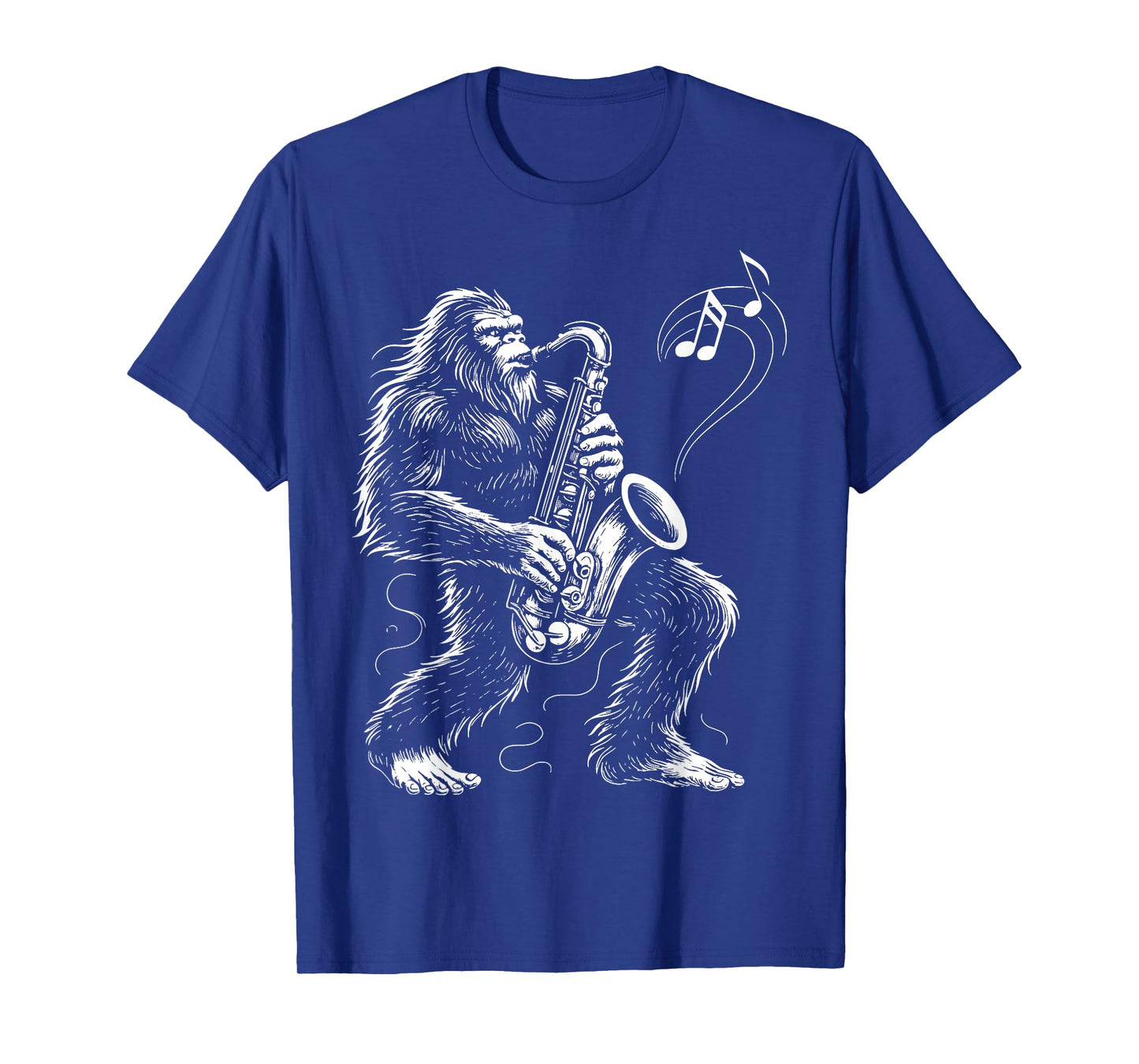 Bigfoot Playing Saxophone T-Shirt