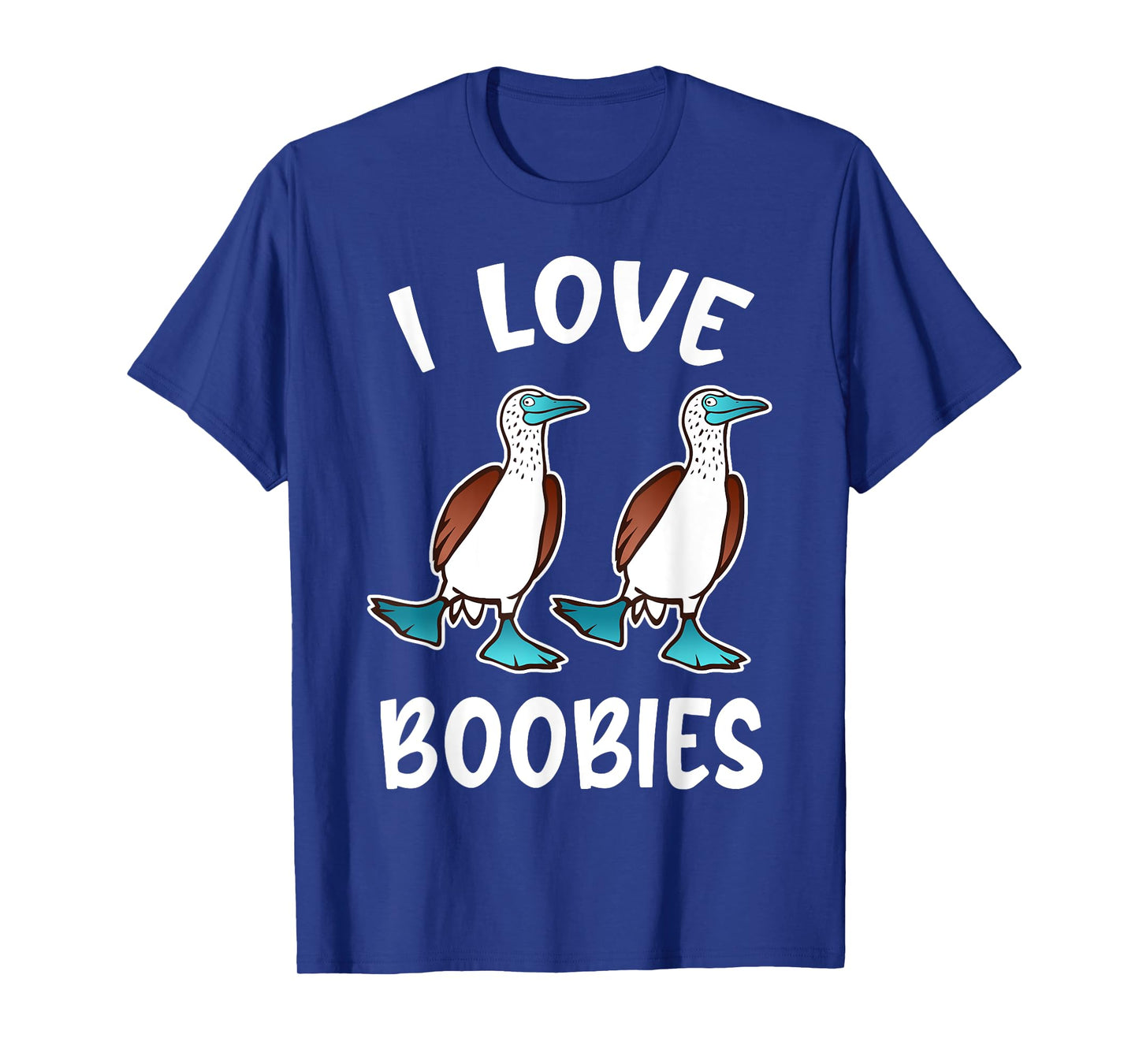 Funny I Love Boobies Gift design for Birdwatchers T-Shirt