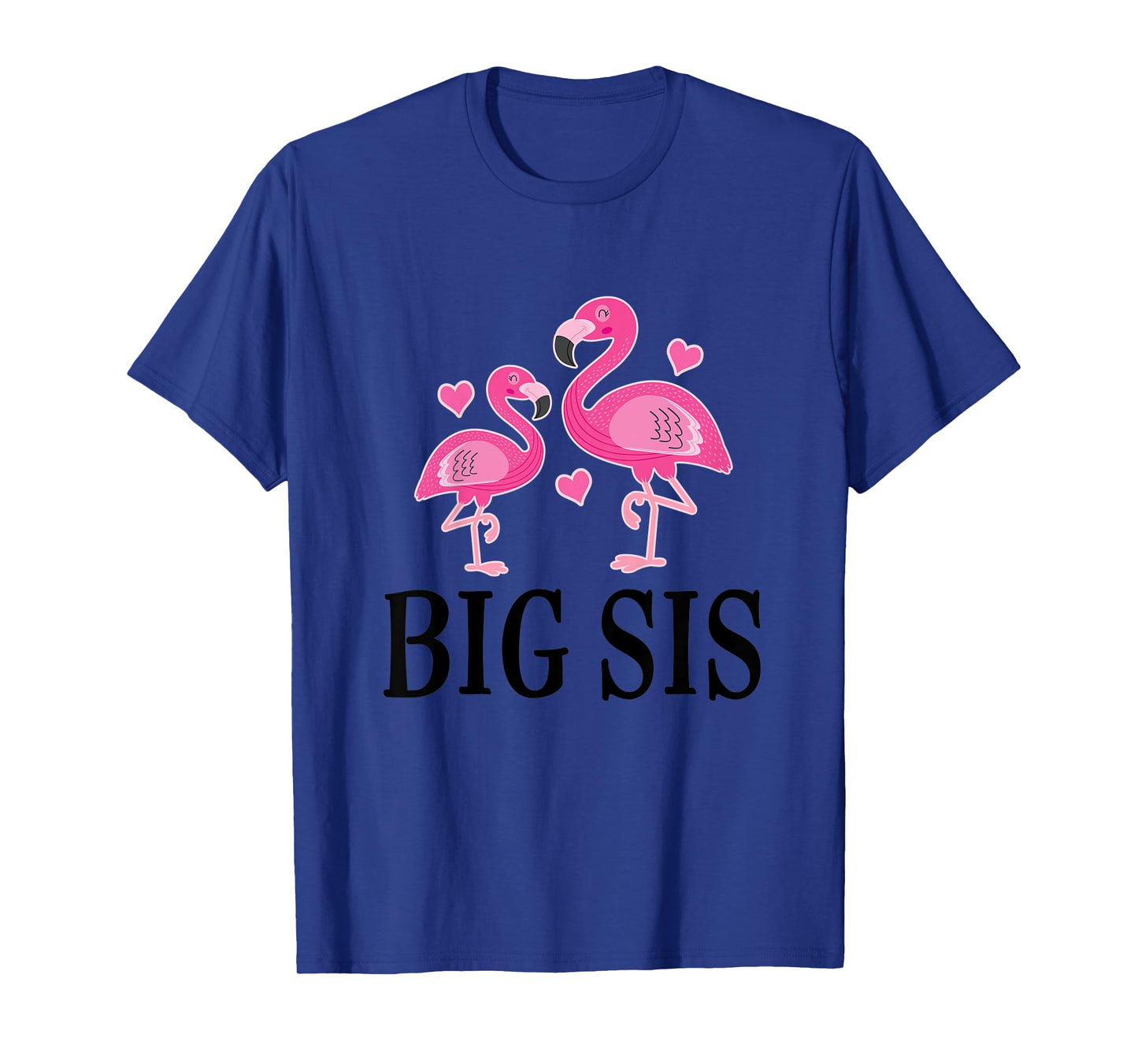 Kids Big Sis Announcement Flamingo Sister T-Shirt