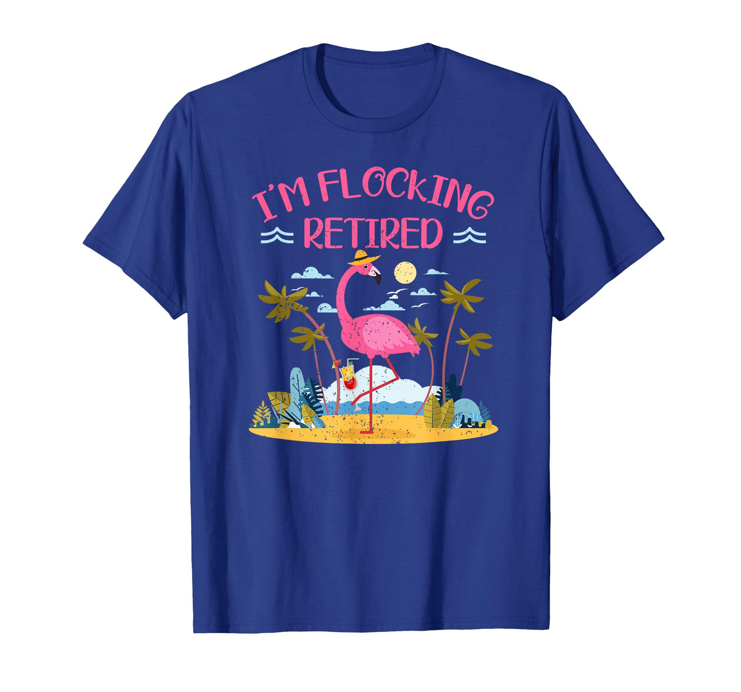 Im Flocking Retired Flamingo Retiree Pensioner Retirement T-Shirt