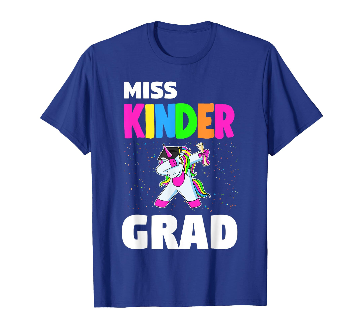 Miss Kinder Grad Kindergarten Graduation Unicorn T-Shirt