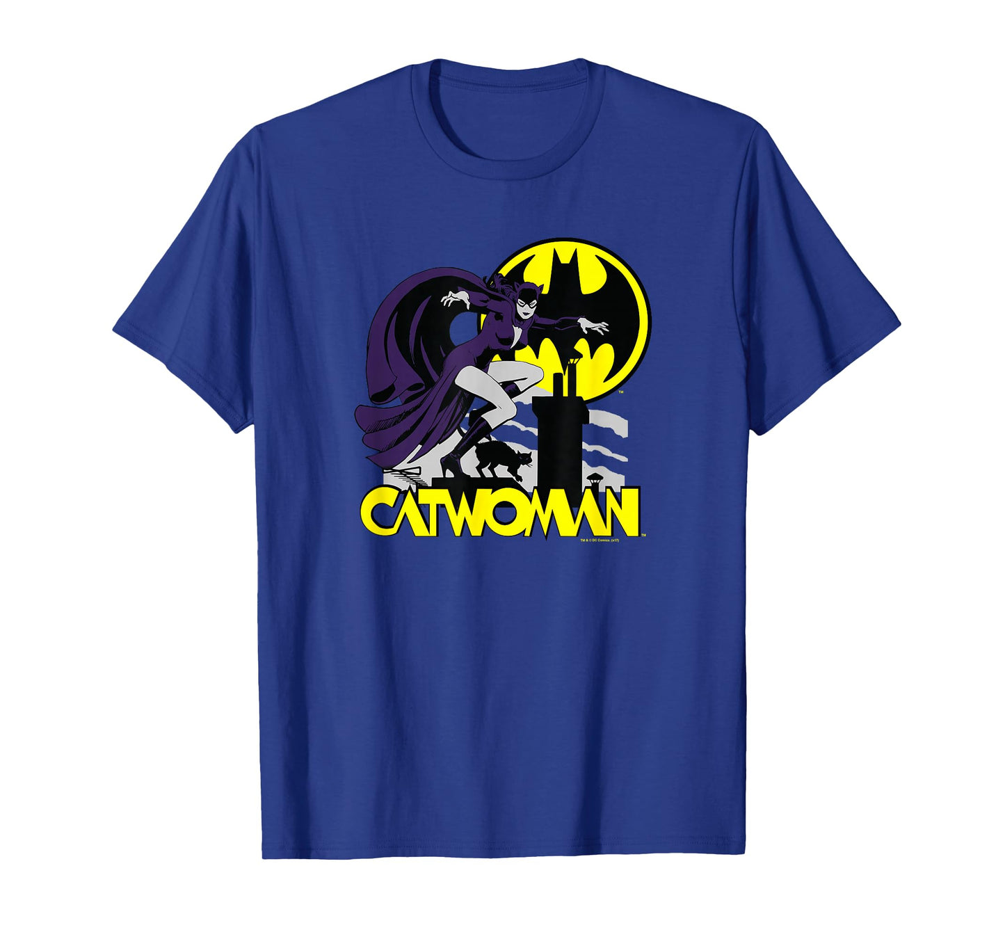 Batman Catwoman Rooftop Cat T-Shirt