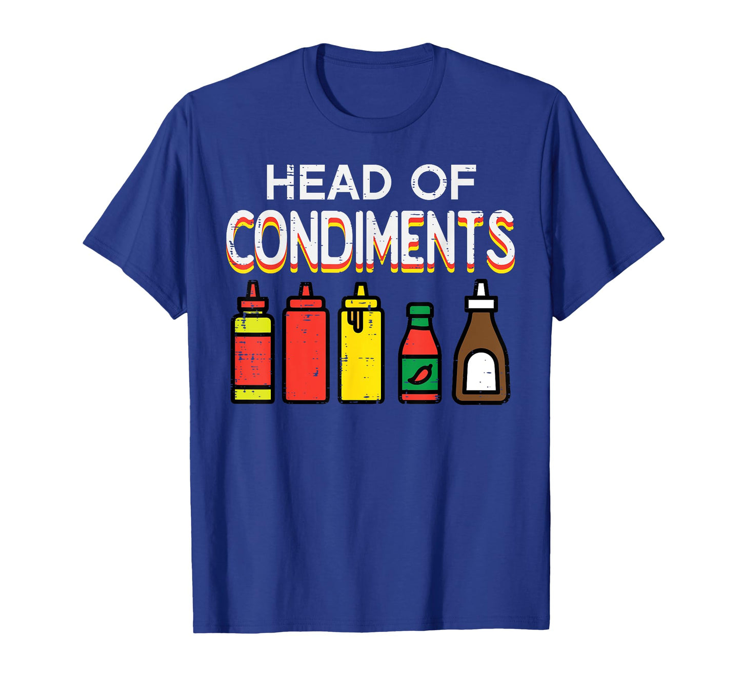 Bbq Head Of Condiments Funny Barbecue Grill Men Women Kids T-Shirt