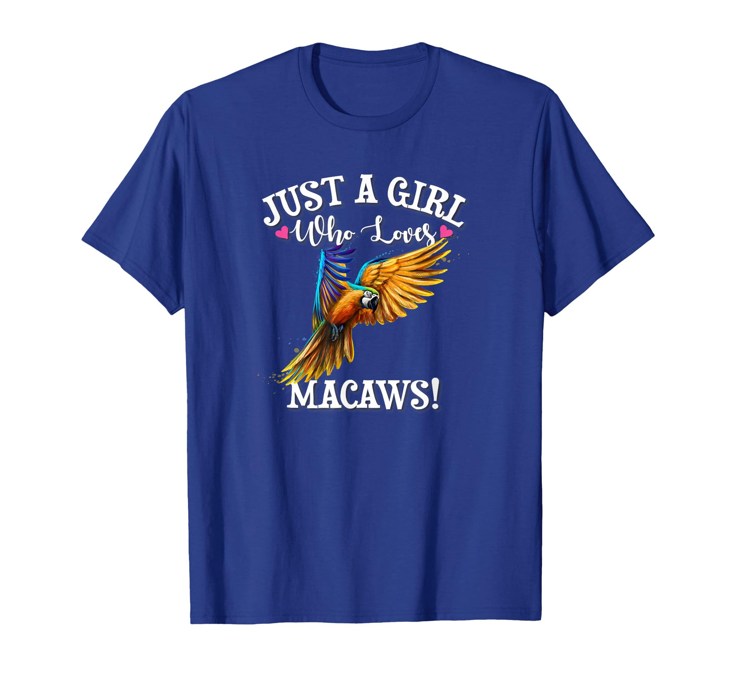 Tropical Rainforest Parrot Lover Girl Who Loves Blue Macaws T-Shirt