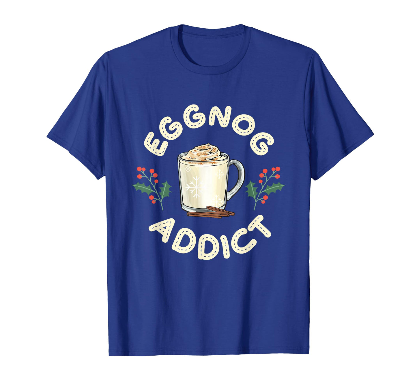 Eggnog Addict Xmas Merry Christmas T-Shirt