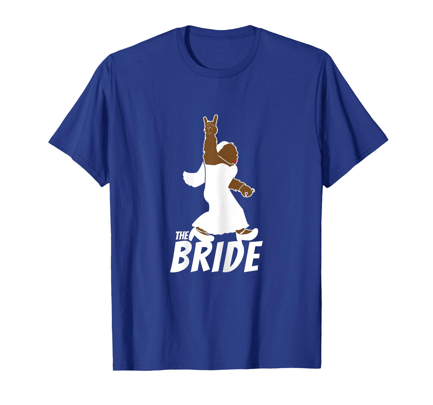 Funny Bigfoot Rock and Roll Wedding Party Gift for Bride T-Shirt