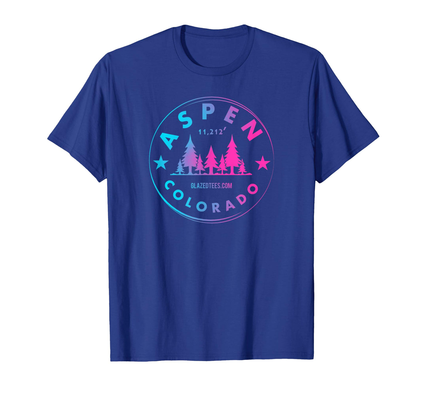 Aspen Colorado - Retro Big Mountain Forest T-Shirt