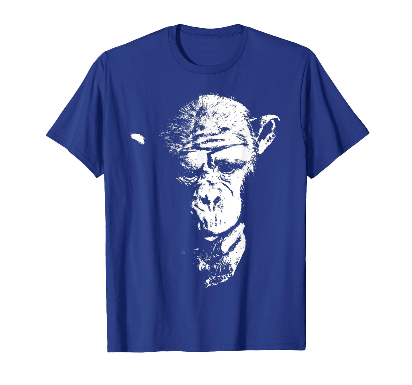 Cool Thinking Monkey, Chimpanzee Face, Ape, Chimp, Primate T-Shirt