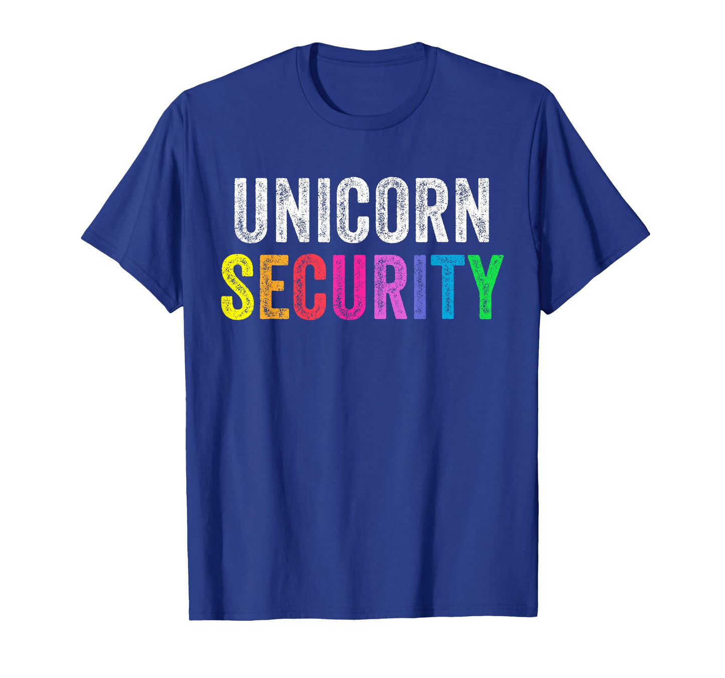 Dad Mom Daughter Adult Costume Unicorn Security T-Shirt