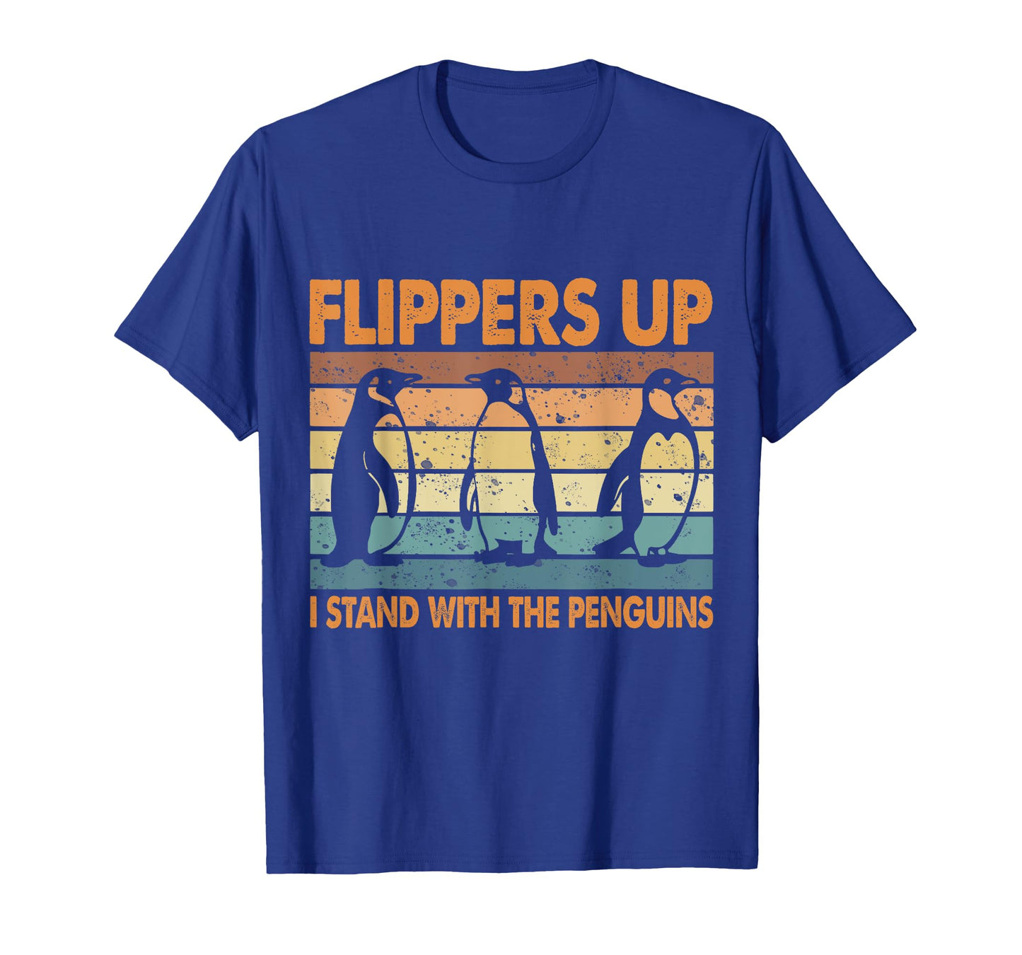 Vintage Penguin Flippers Up I Stand With The Penguins T-Shirt