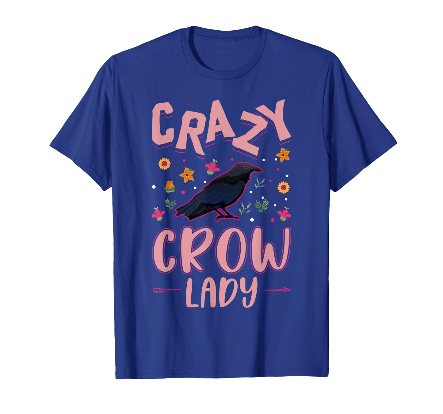Crazy Crow lady Raven Girl Crow T-Shirt