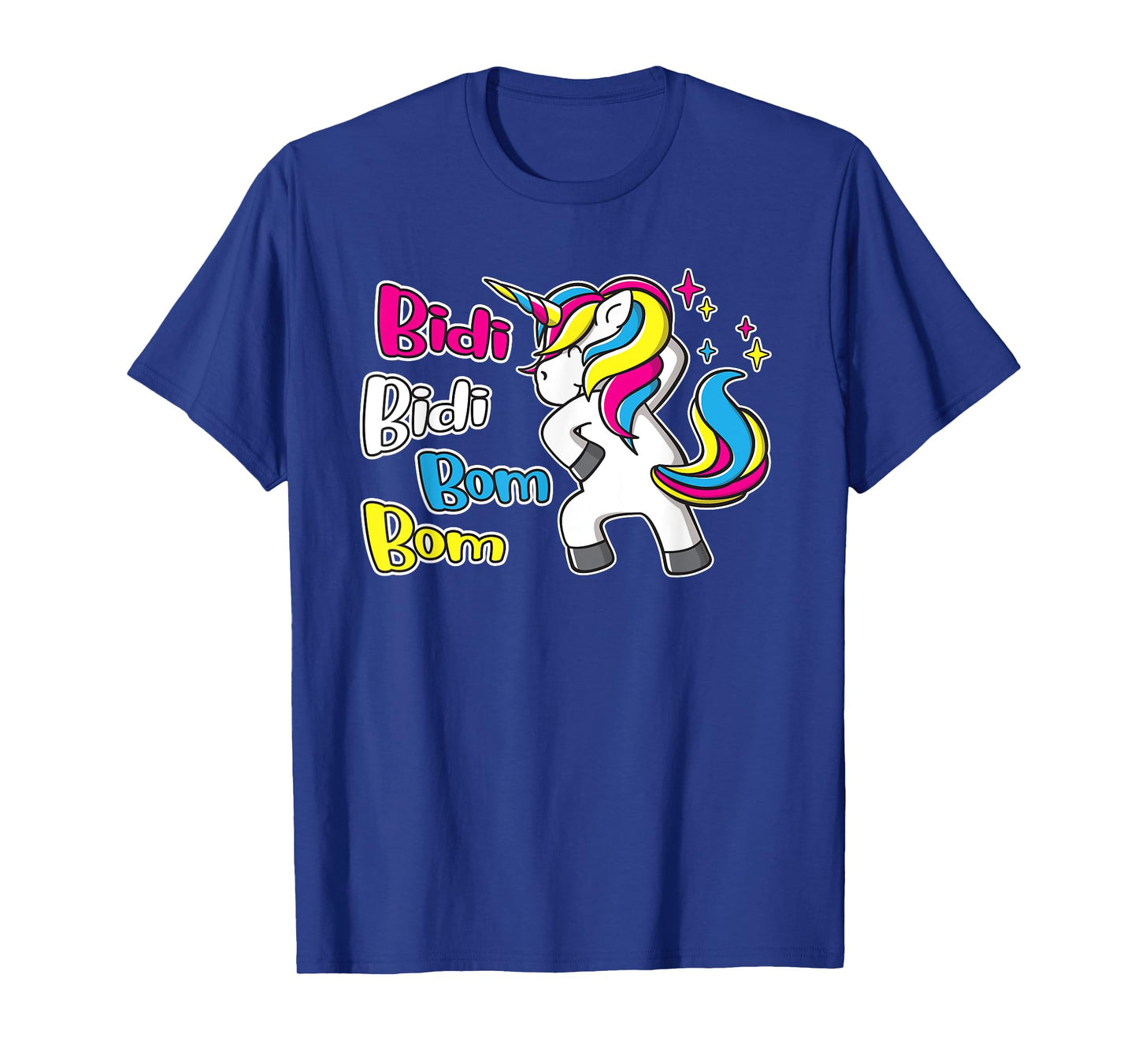 Bidi Bidi Bom Bom Dancing Rainbow Unicorn Latina Cumbia T-Shirt