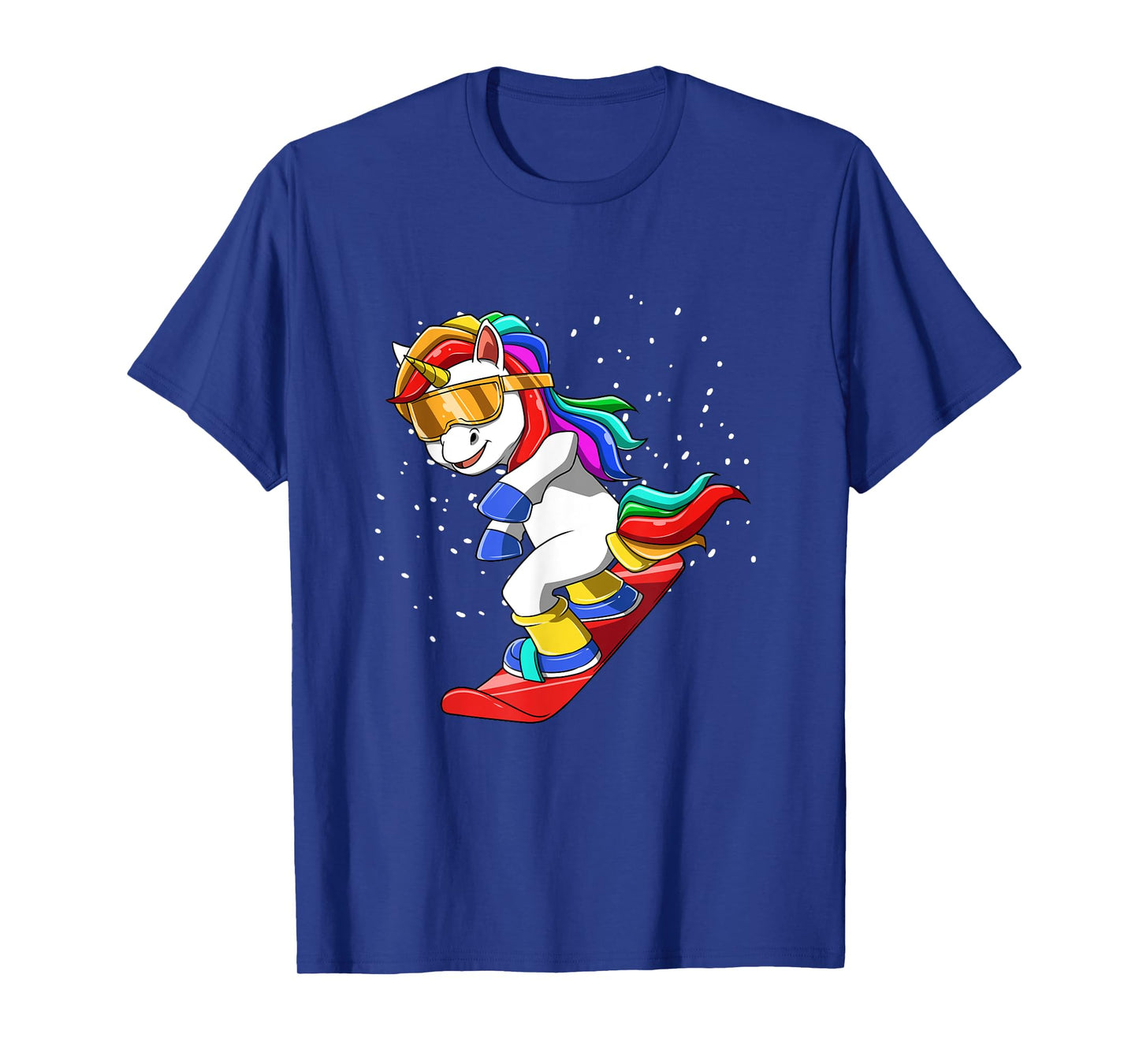 Unicorn on Snowboard - Funny Ski and Wintersports T-Shirt