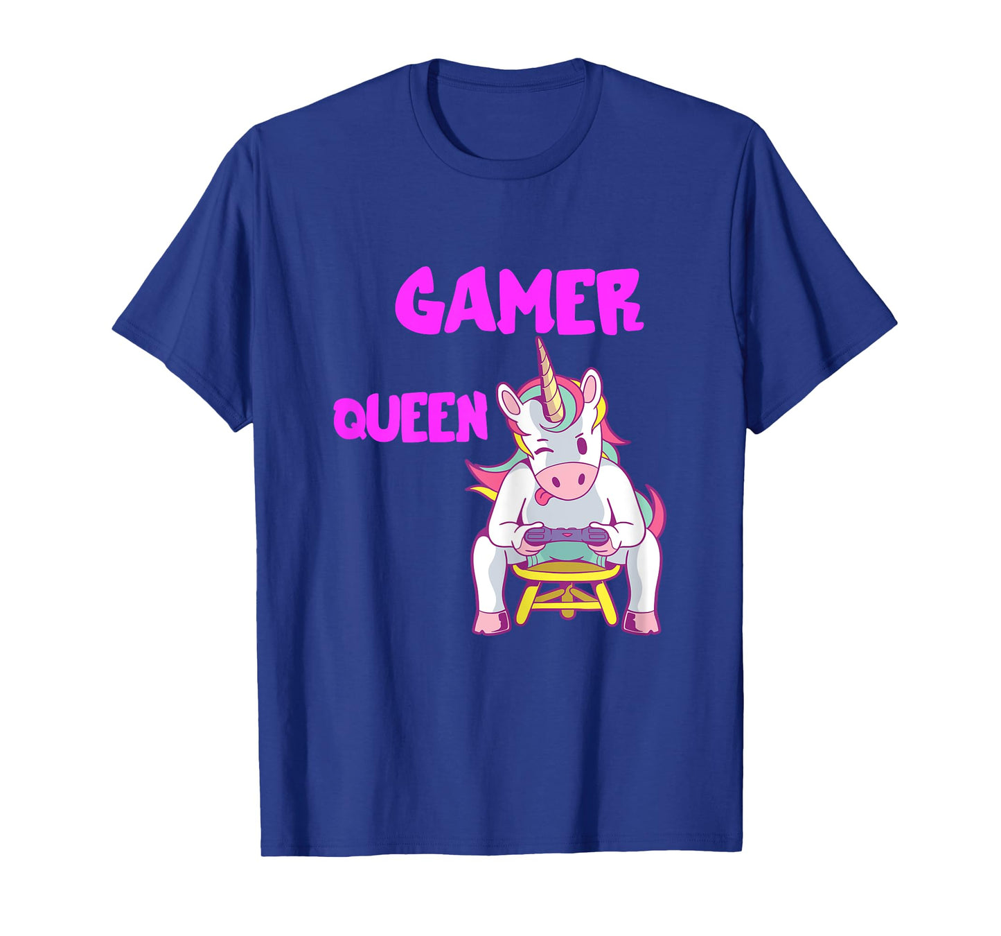 Gamer Queen Gaming Unicorn Console PC Computer Video Games T-Shirt