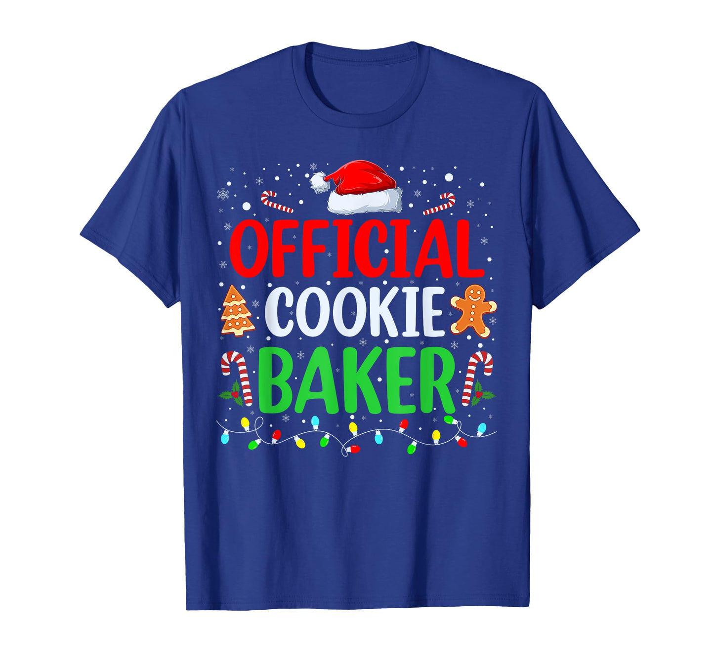 Official Cookie Baker Funny Christmas Xmas Couples Matching T-Shirt