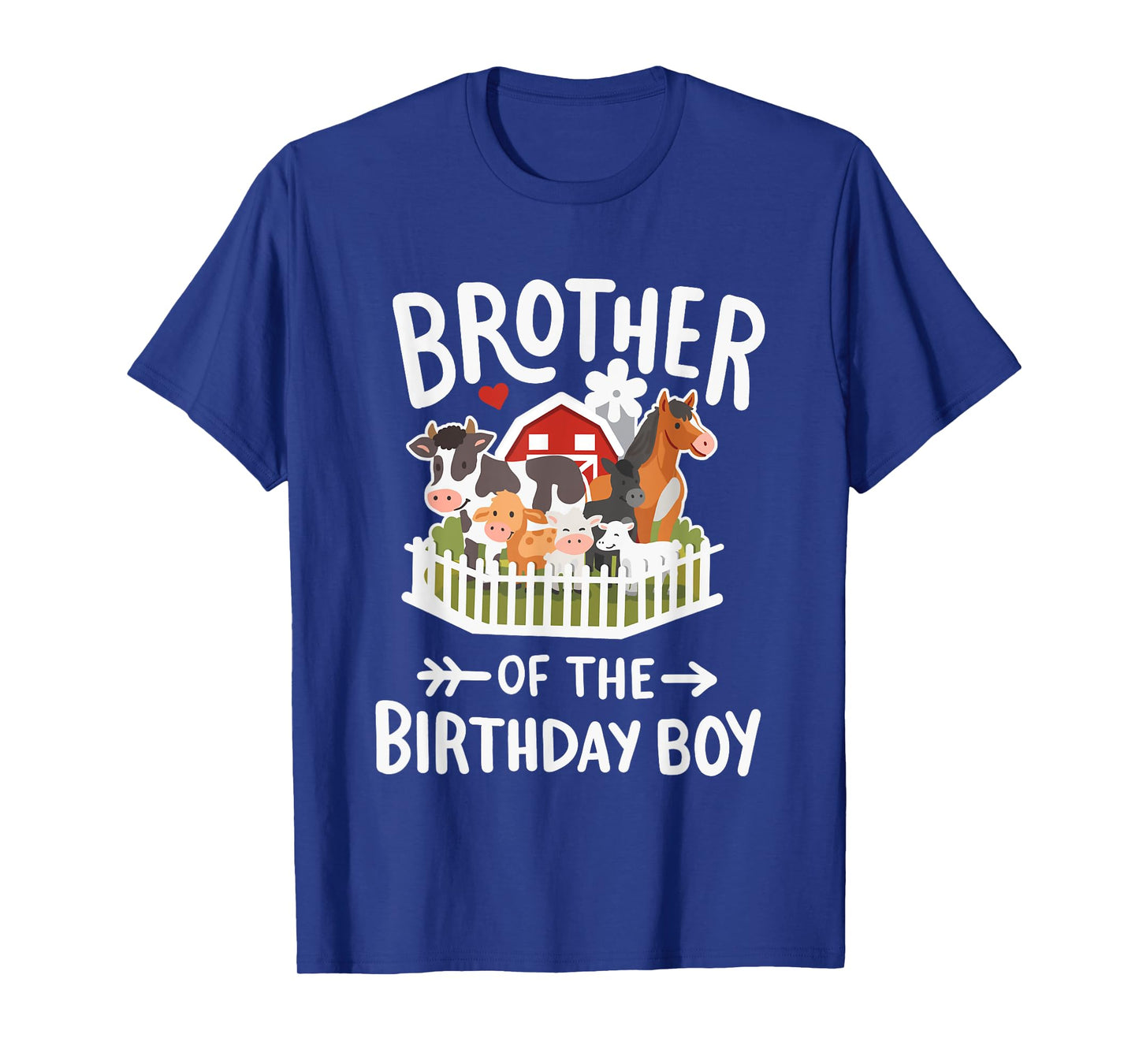 Brother Of The Birthday Boy Farm Animal Bday Family Matching T-Shirt