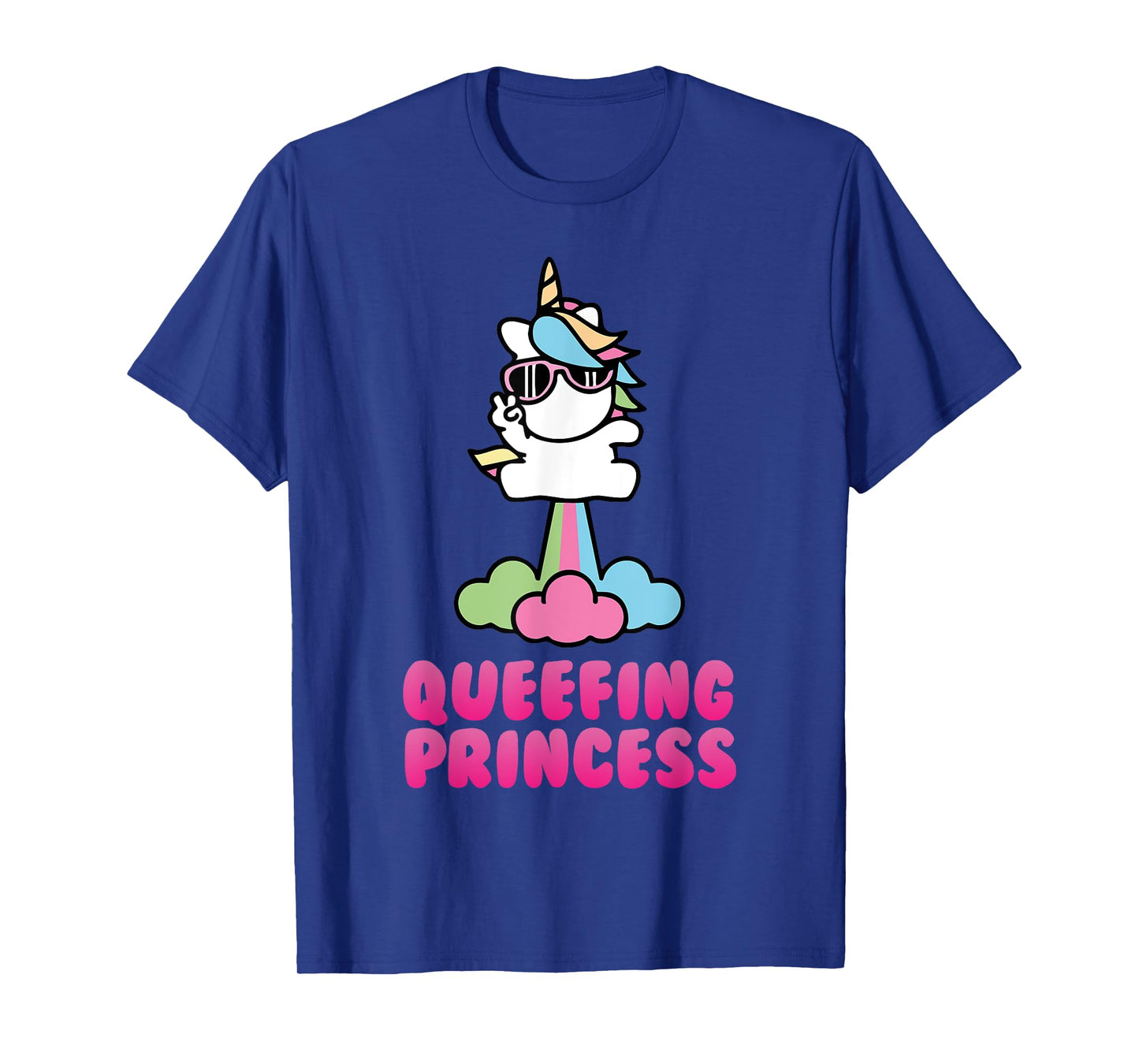 Cute Unicorn Queefing Princess Embarrassing Adult Humor T-Shirt