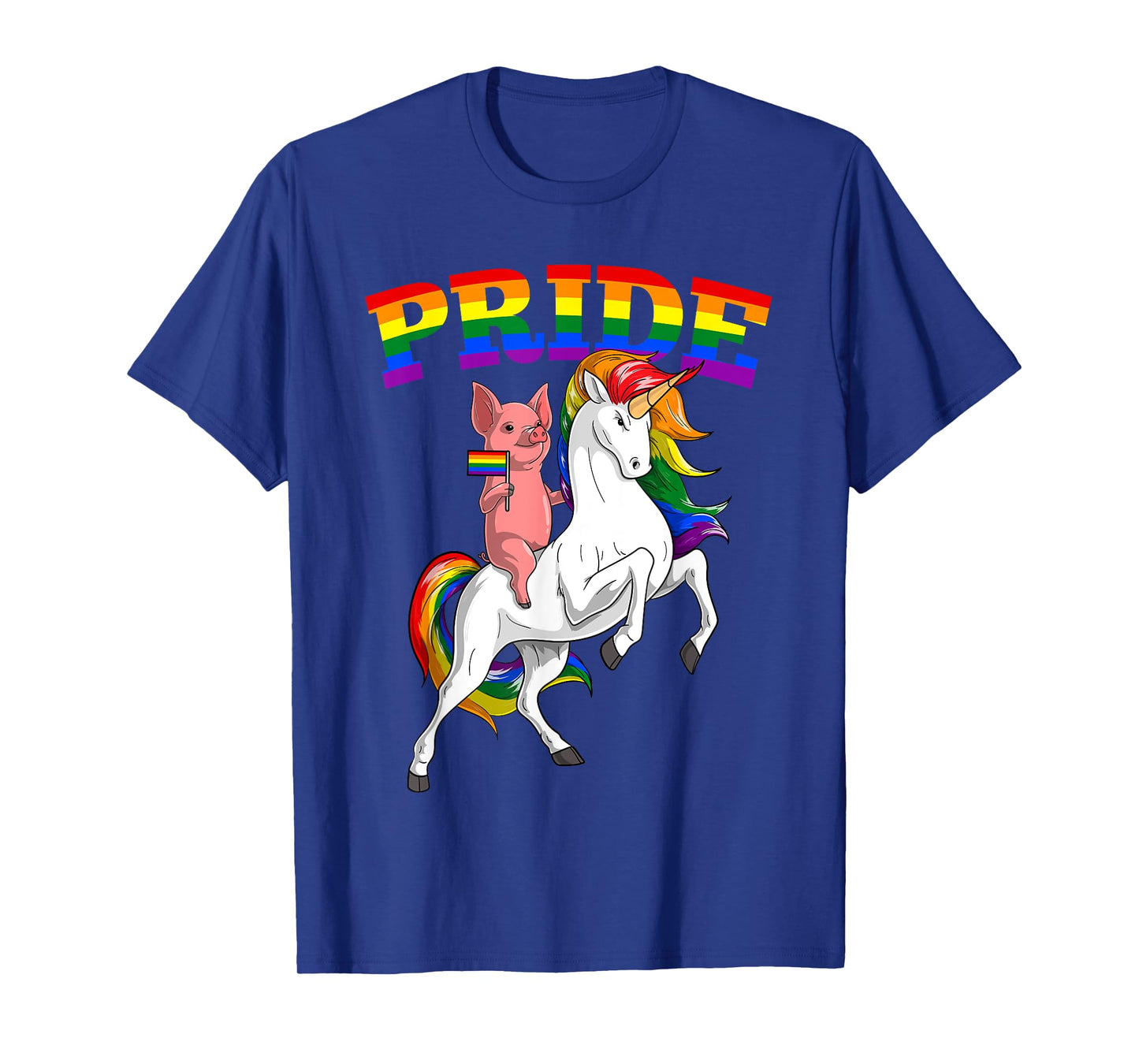 LGBT Pig Unicorn Gay Pride Rainbow LGBTQ Cute T-Shirt