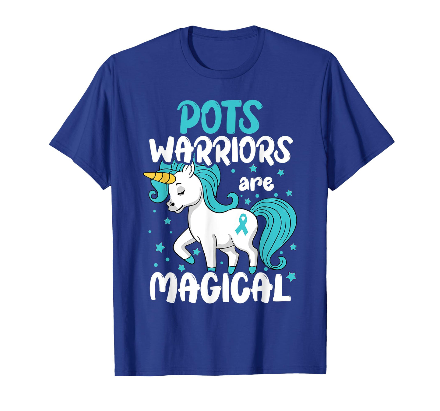 POTS Disorder Warrior Turquoise Pots Dysautonomia Awareness T-Shirt