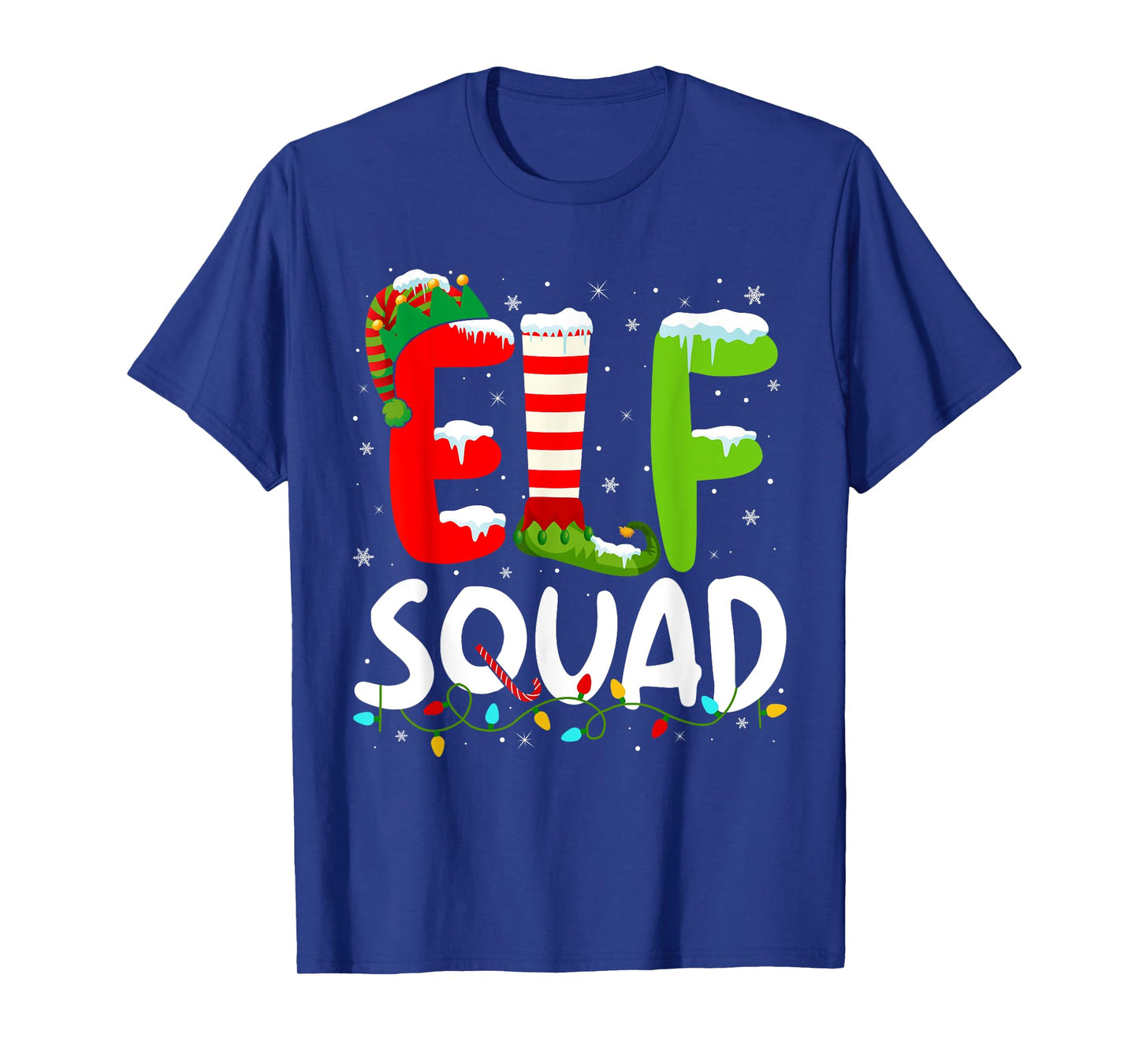 Elf Family Christmas Matching Pajamas Xmas Elf Squad T-Shirt