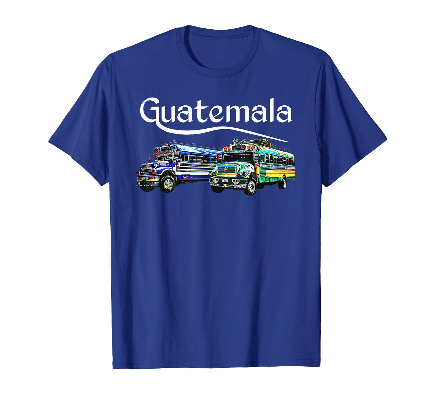 Chicken Bus Guatemala Chapin Quetzal Antigua Tikal Maya 502 T-Shirt