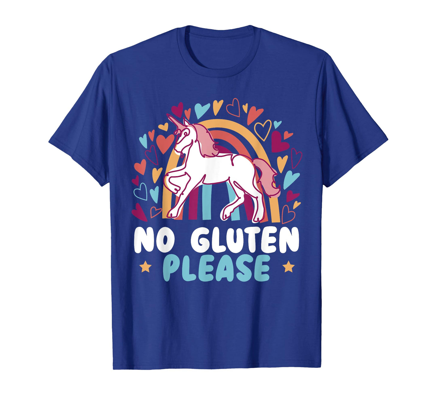 No Gluten Please Unicorn Celiac Disease Awareness Month T-Shirt