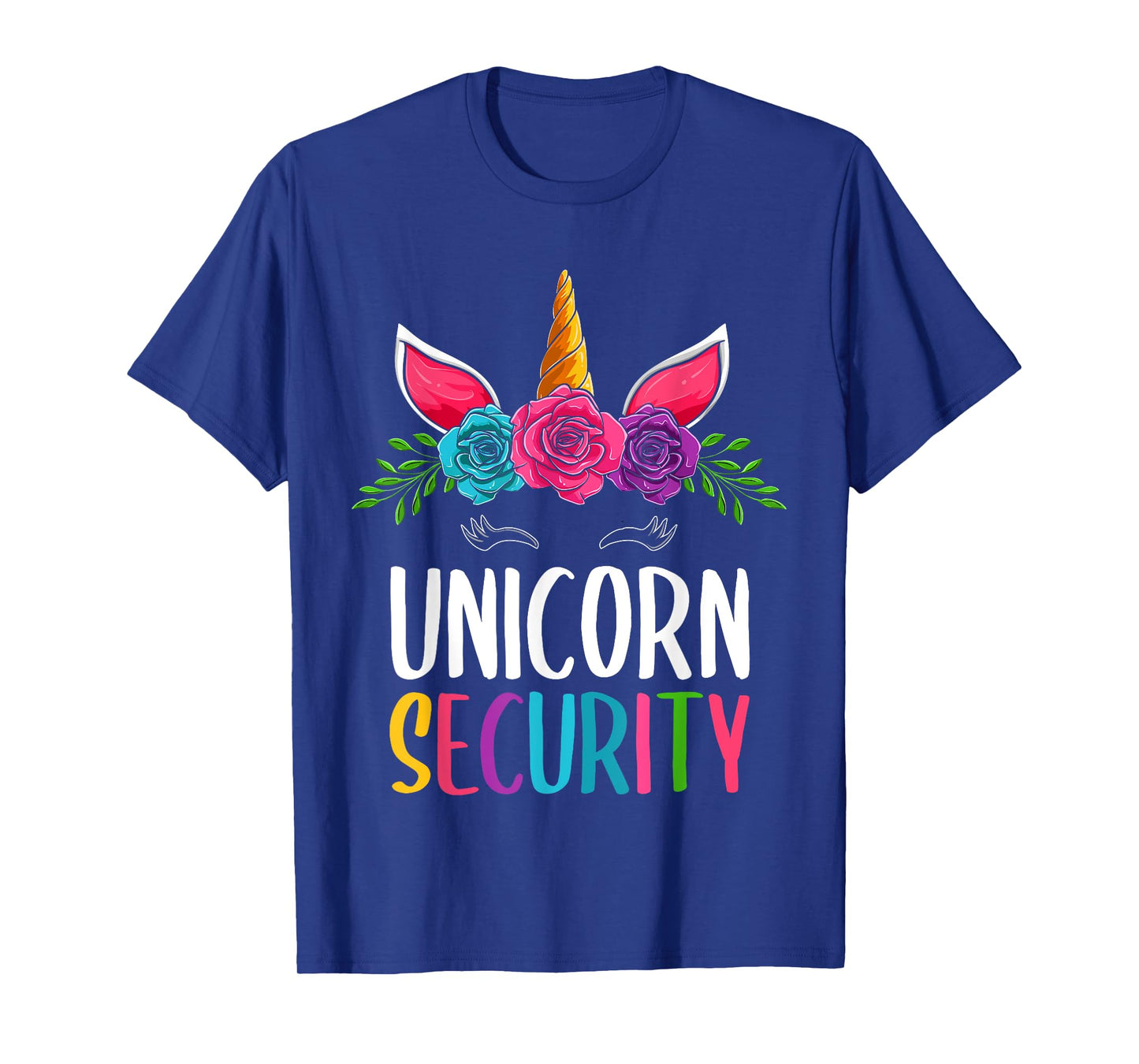 Cute Halloween Unicorn Costumes, Dad Mom Unicorn Security T-Shirt