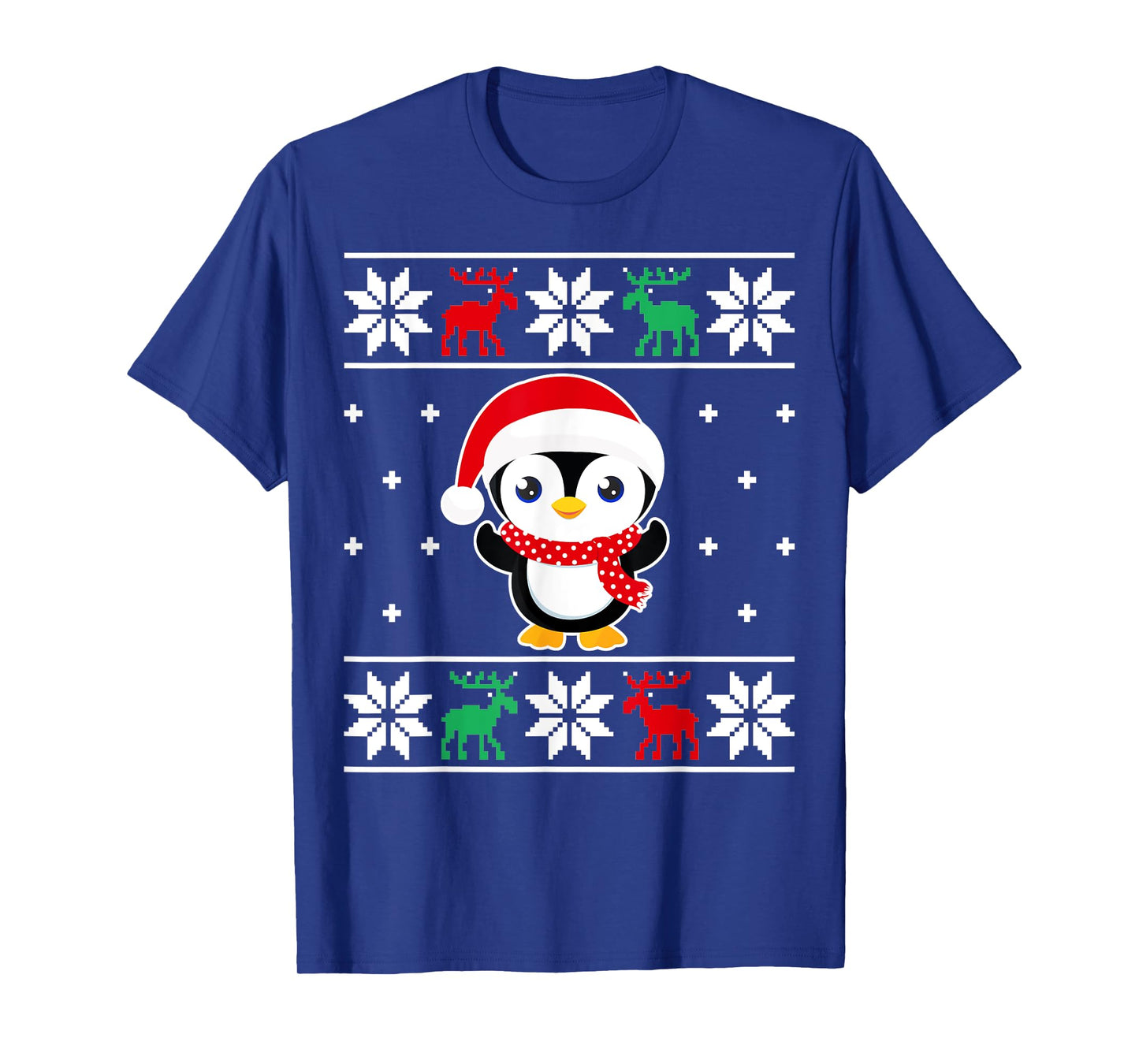 Christmas Penguin Funny Classic Ugly Sweater Girl Boy Kids T-Shirt