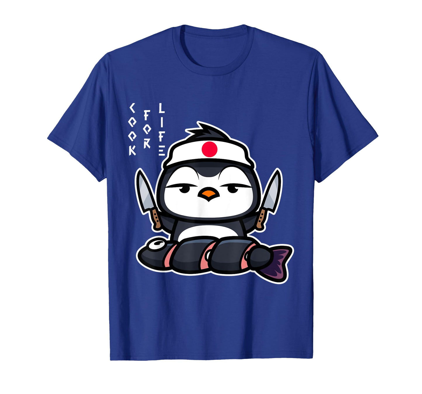 Japanese Penguin Cook Asian Food Funny T-Shirt