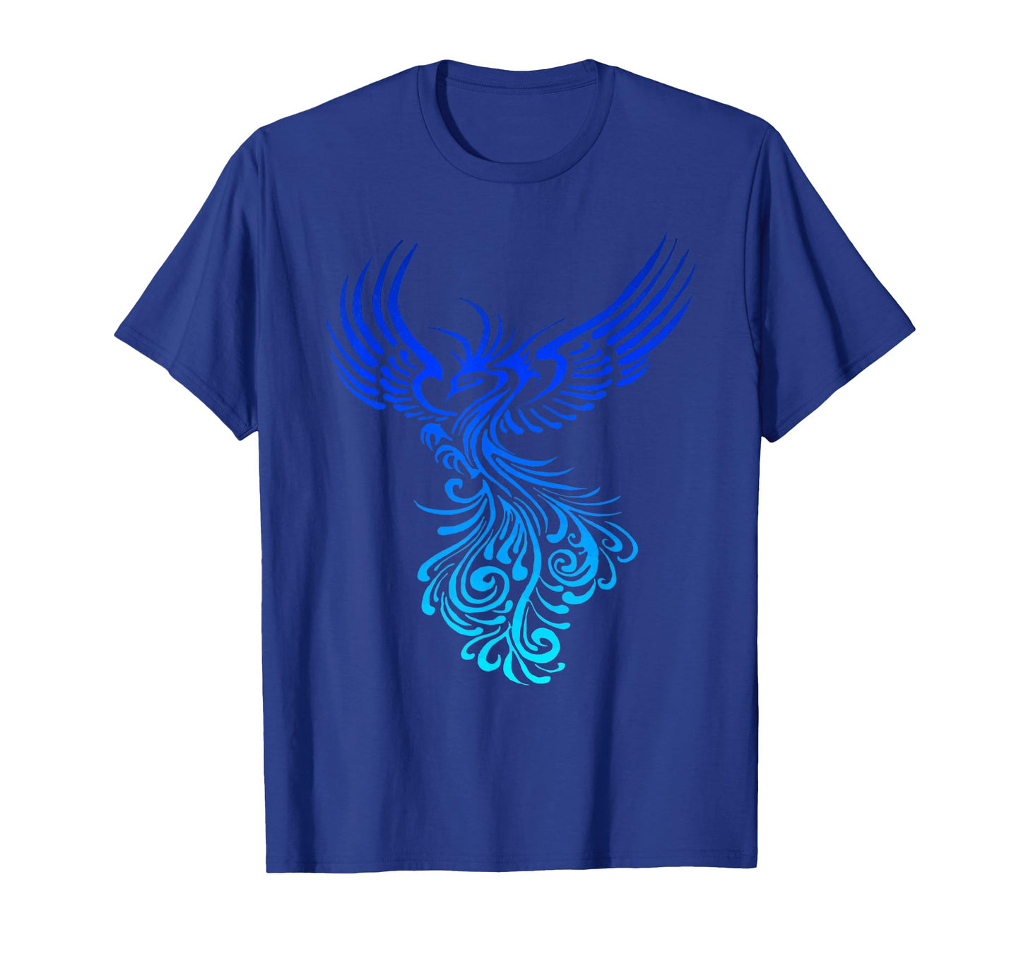 Artistic Phoenix Yellow Blue Aqua Blend T-Shirt