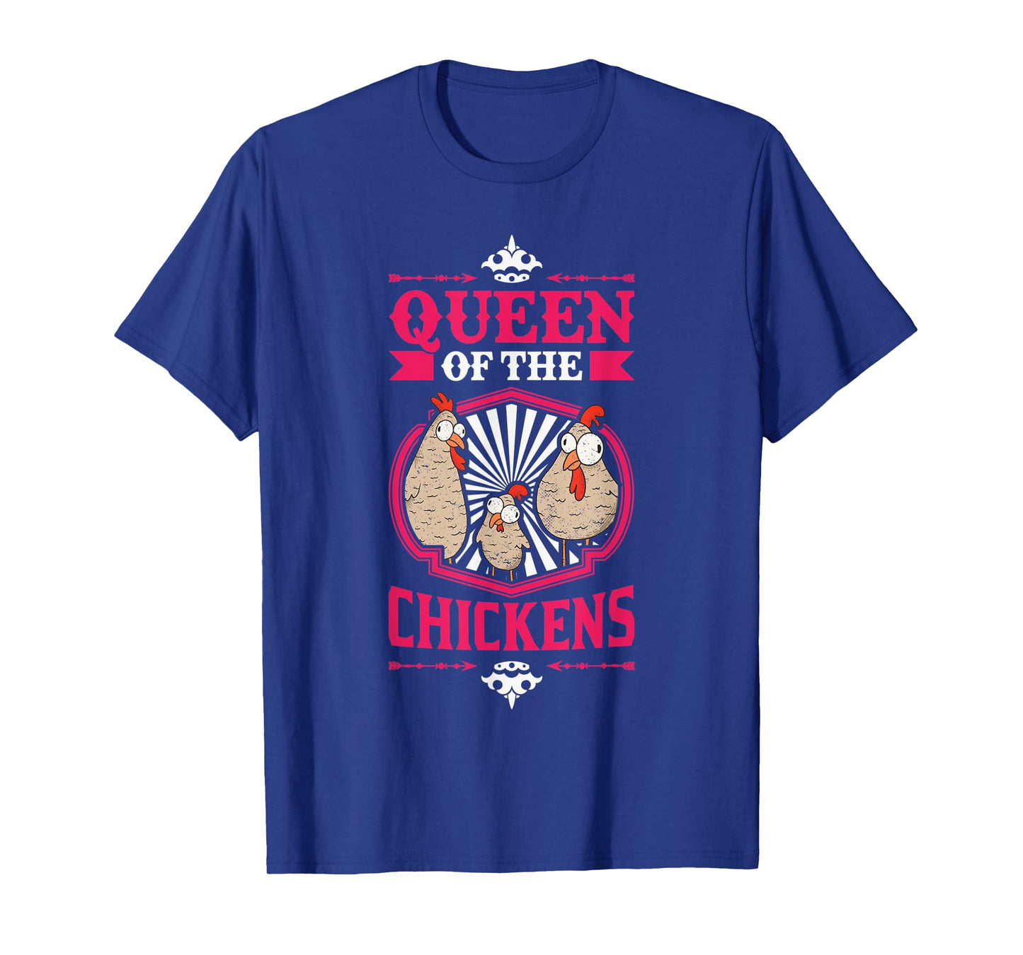 Queen of the Chickens Girl Chicken Farmer T-Shirt