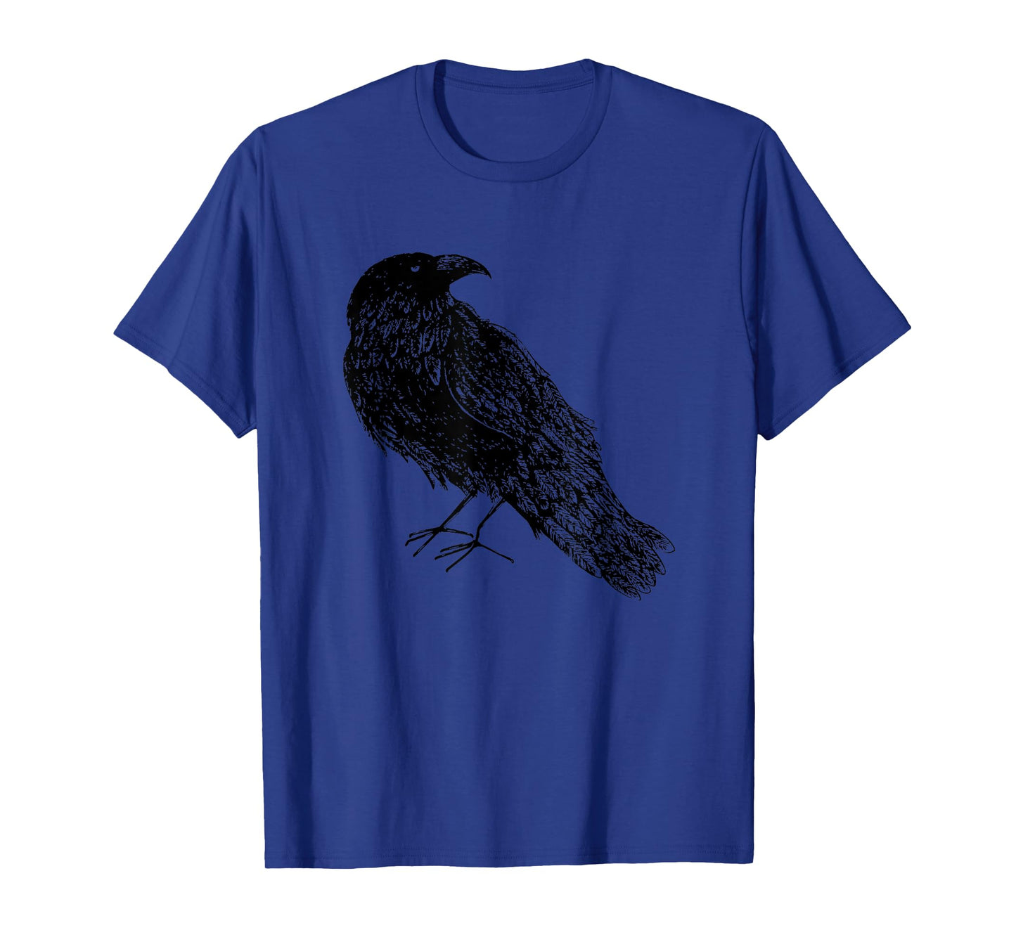 Blackbird, crow, raven, Edgar Allan Poe T-Shirt, Raven, crow, Edgar Allan Poe gothic Literature tee, Grey, Small, Short Sleeve, Classic Fit, Cotton, Unisex-Adults, Kids, Literature Lovers, Gothic Fans