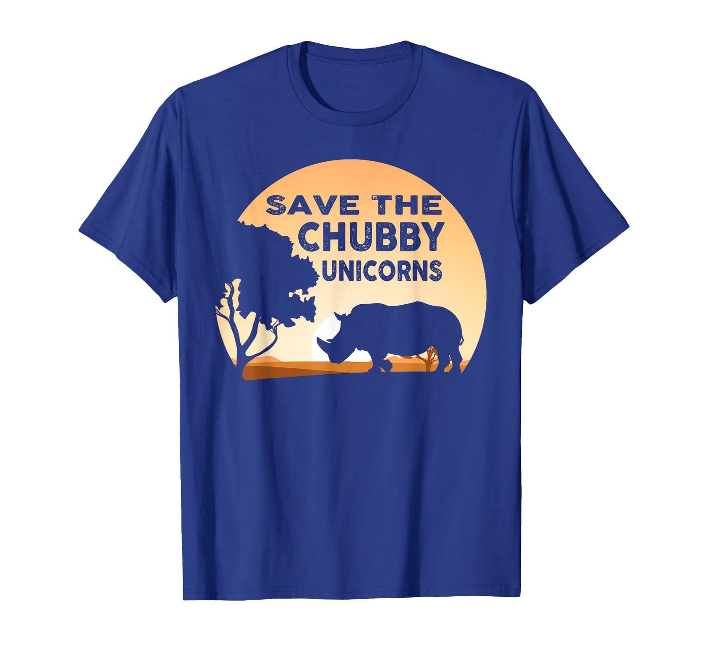 Save The Chubby Unicorns Fat Rhino Funny T-Shirt