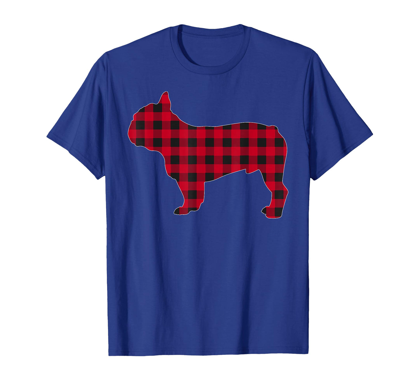 Red Plaid French Bulldog Dog Lover Matching Christmas Pajama T-Shirt