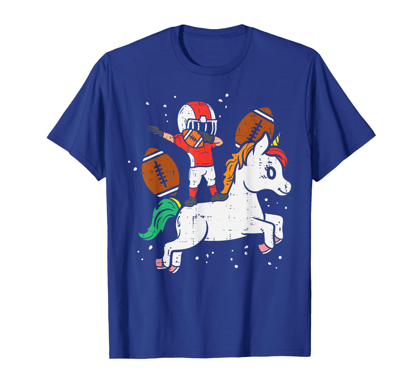 American Football Player Dab Unicorn Cute Sports Girls Kids T-Shirt