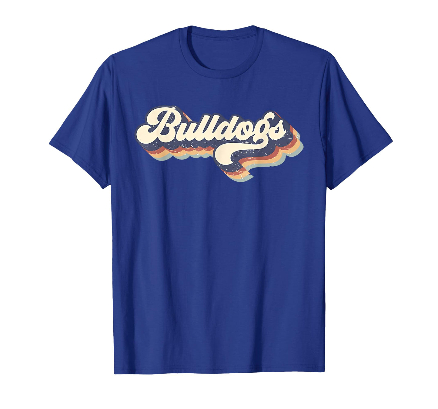 Bulldogs Mascot Retro Back to School Team Spirit T-Shirt