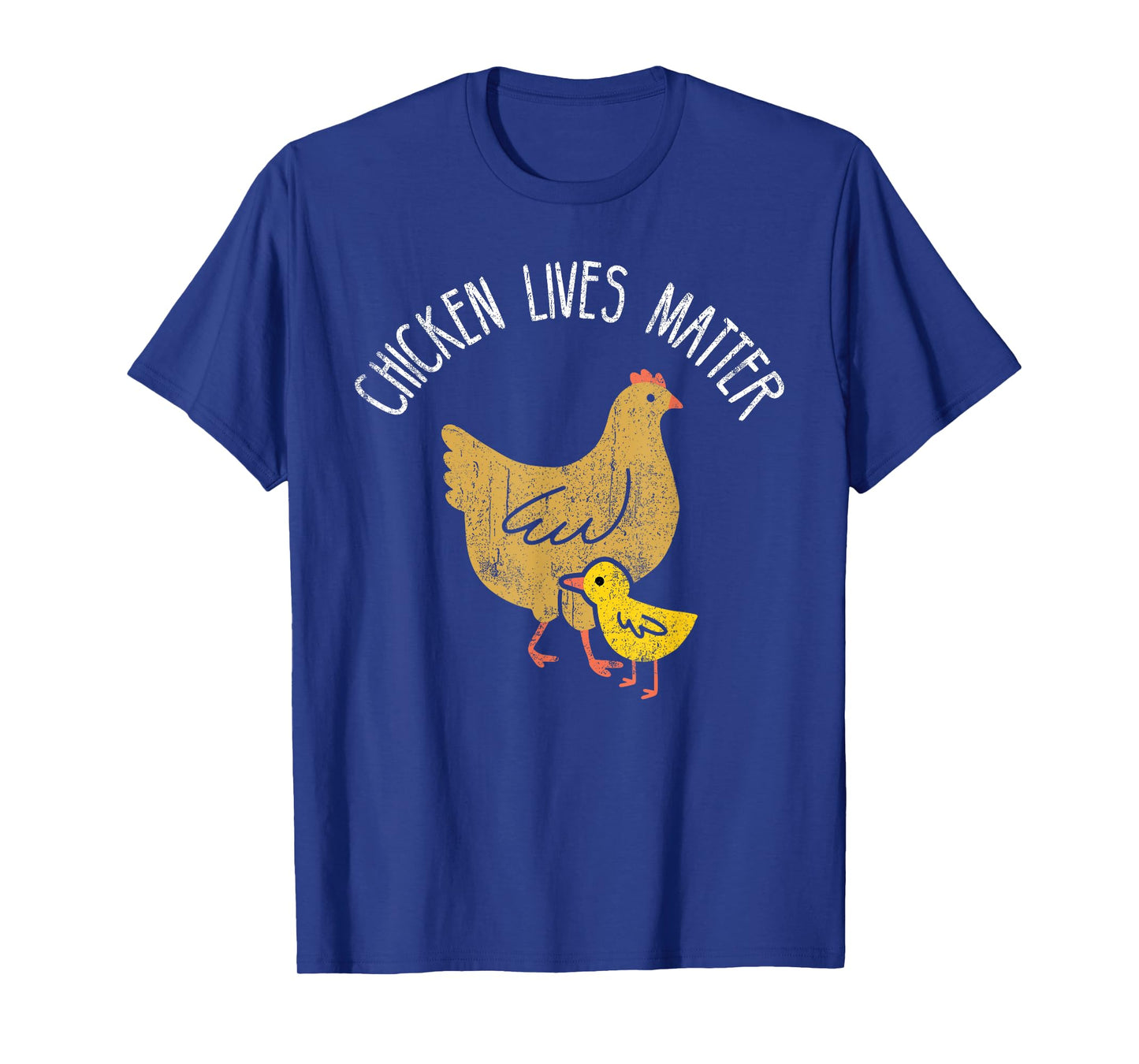 Chicken lives matter cute chicken mom with baby vintage look T-Shirt