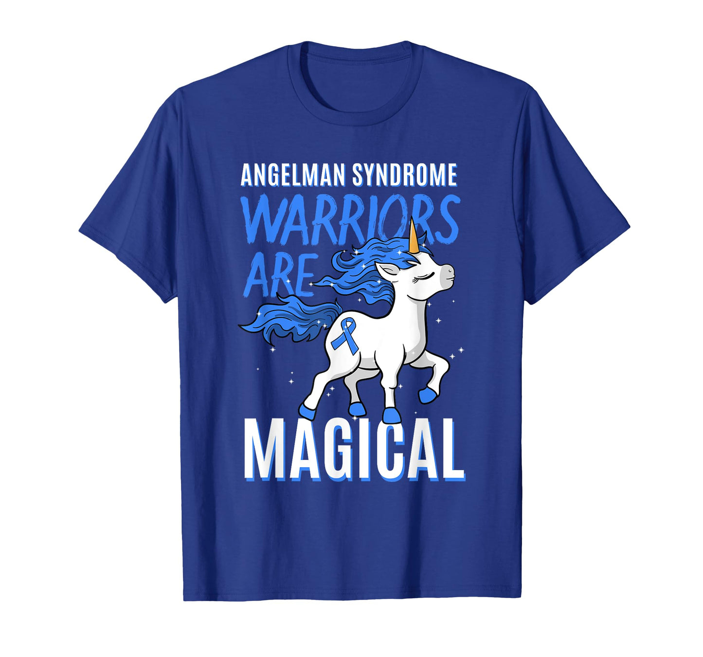 Angelman Syndrome Warrior Happy Puppet Unicorn Lover Gift T-Shirt